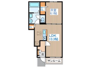 クレールパルの物件間取画像